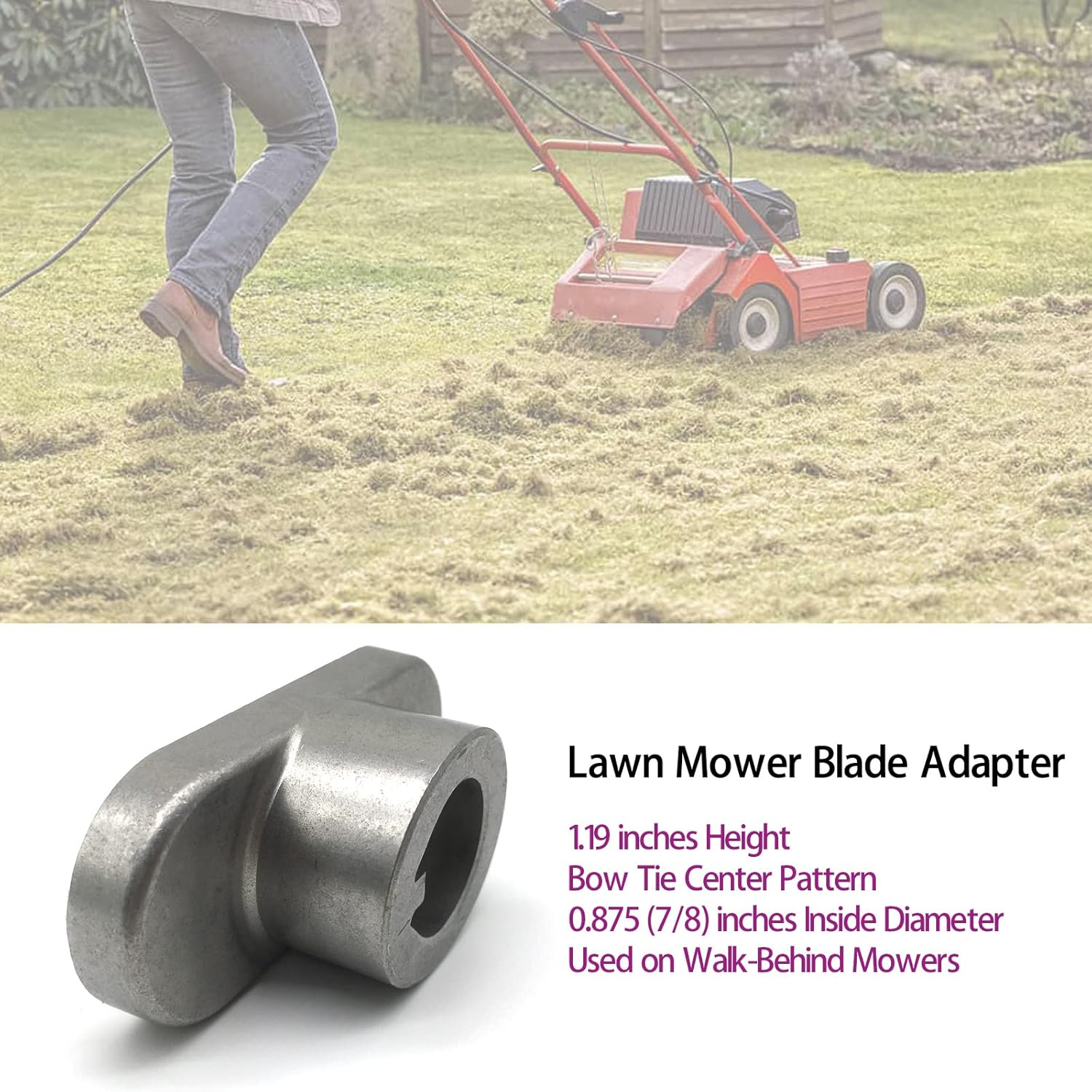 Lawn Mower Blade Adapter 748-0376E for MTD, Murray, Troy-Bilt, Yard Machine, Yardman, Bolens Push Walk-Behind Mower Replaces OEM 748-0376 748-0376A 748-0376B 748-0376C image number 4