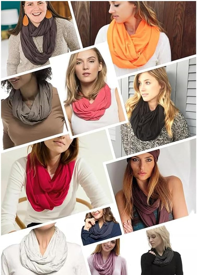 Idopick Ski Neck Gaiter Winter Neck Warmer Infinity Wrap Scarf Head Circle Scarf Continuous Loop for Women and Men - Pink image number 5