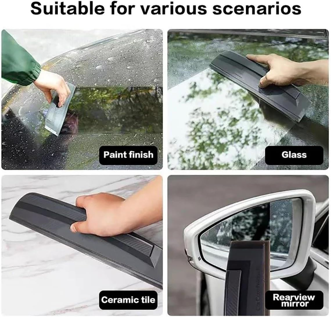 Non-Scratch Soft Silicone Handy Squeegee Car Wrap Tools Water Window Wiper Drying Clean Scraping Film Scraper Accessories(A) image number 1