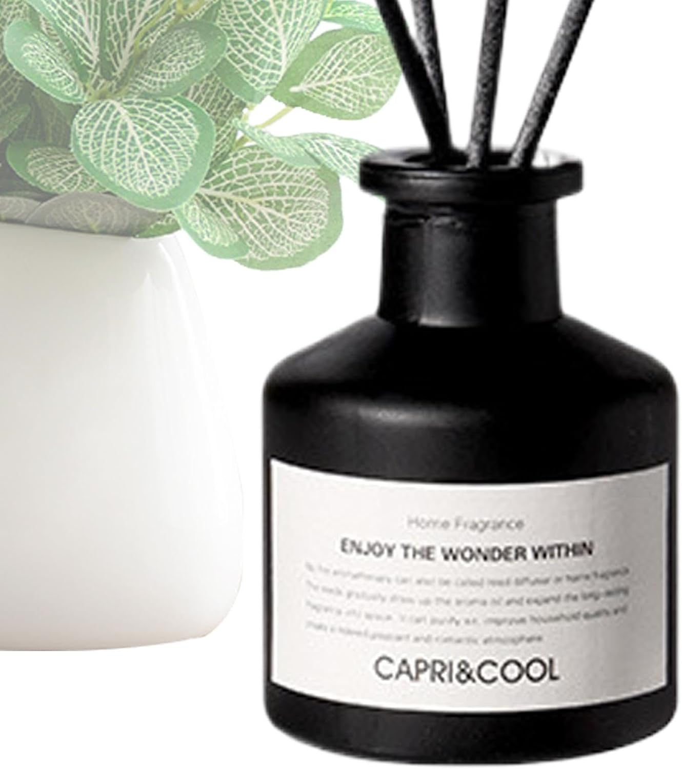 Bathroom Scent Diffuser - 50Ml Aromatherapy Diffuser Set | Long-Lasting Home Fragrance Diffuser, Natural Oil Fragrance Diffuser with 4 Sticks for Christmas Room Decor image number 5