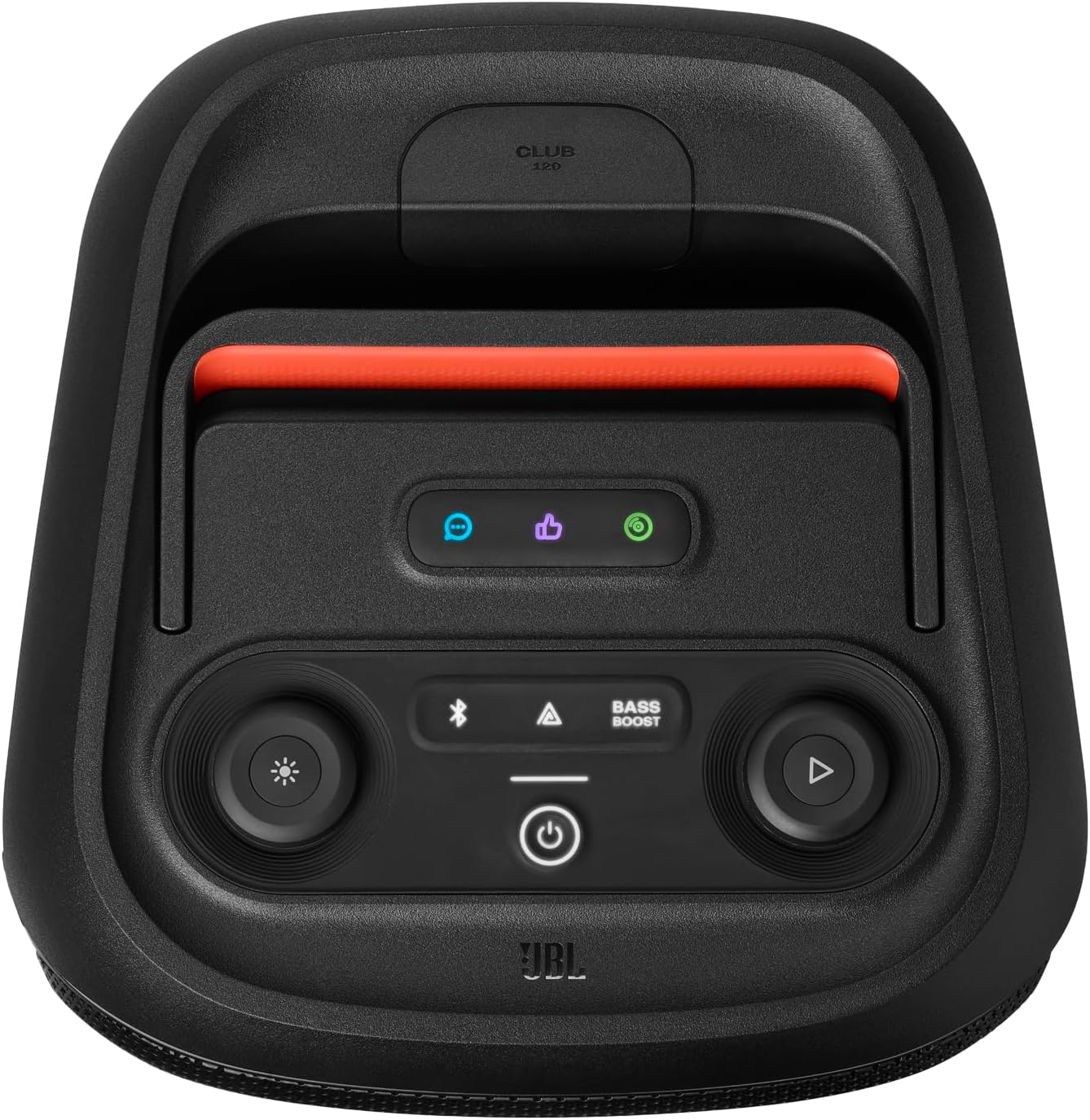 JBL Partybox Club 120, Powerful JBL Pro Sound, Futuristic Lightshow, up to 12 Hours of Play Time, Foldable Handle, Splash Proof, Black image number 1