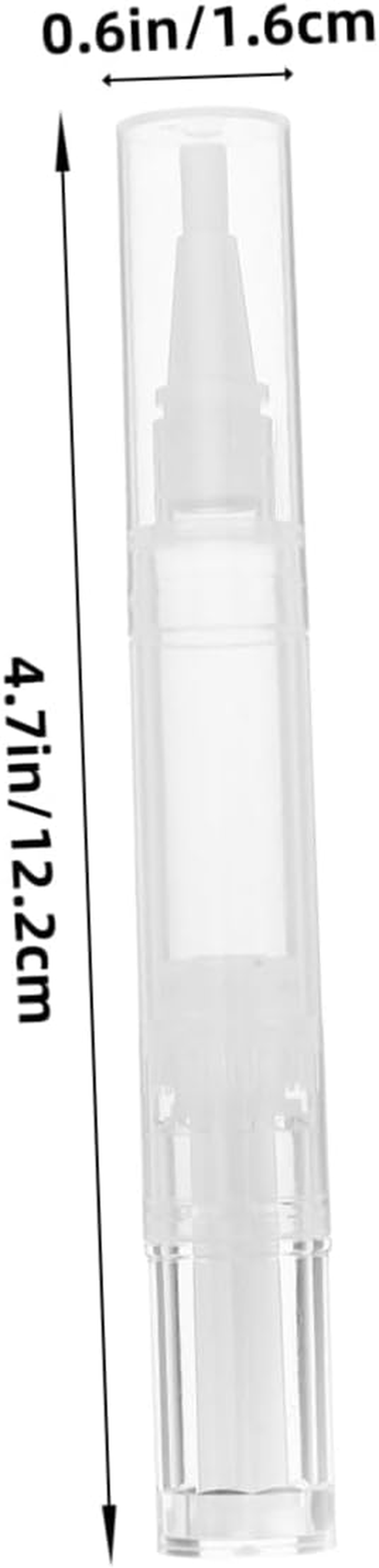 SOLUSTRE Whitening Pencil for Nails French Manicure Pencil White Reusable Nail Oil Pen Refillable Twist Pen image number 4