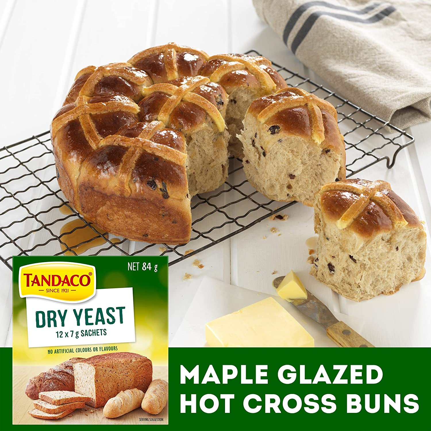 Tandaco Dry Yeast Sachets Cooking Ingredients 7G (Pack of 12) image number 4