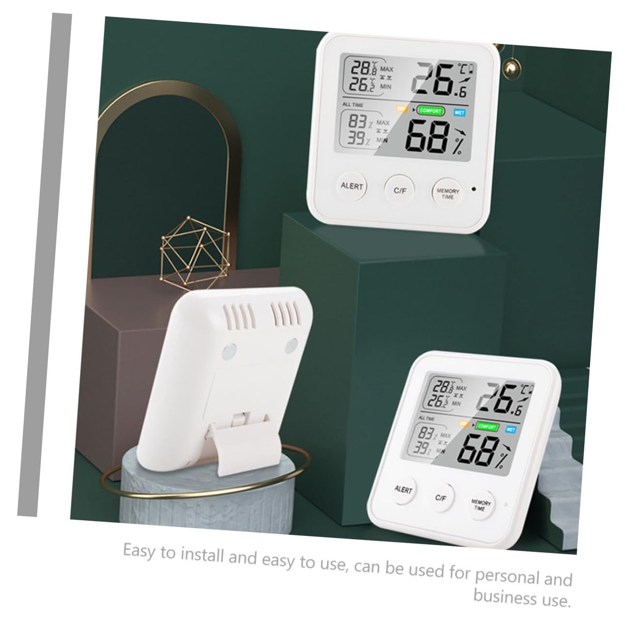 Ifundom High Precision Digital Hygrometer Thermometer Indoor Temperature Humidity Monitor with LCD Display for Home Office Kitchen Bedroom Use image number 6