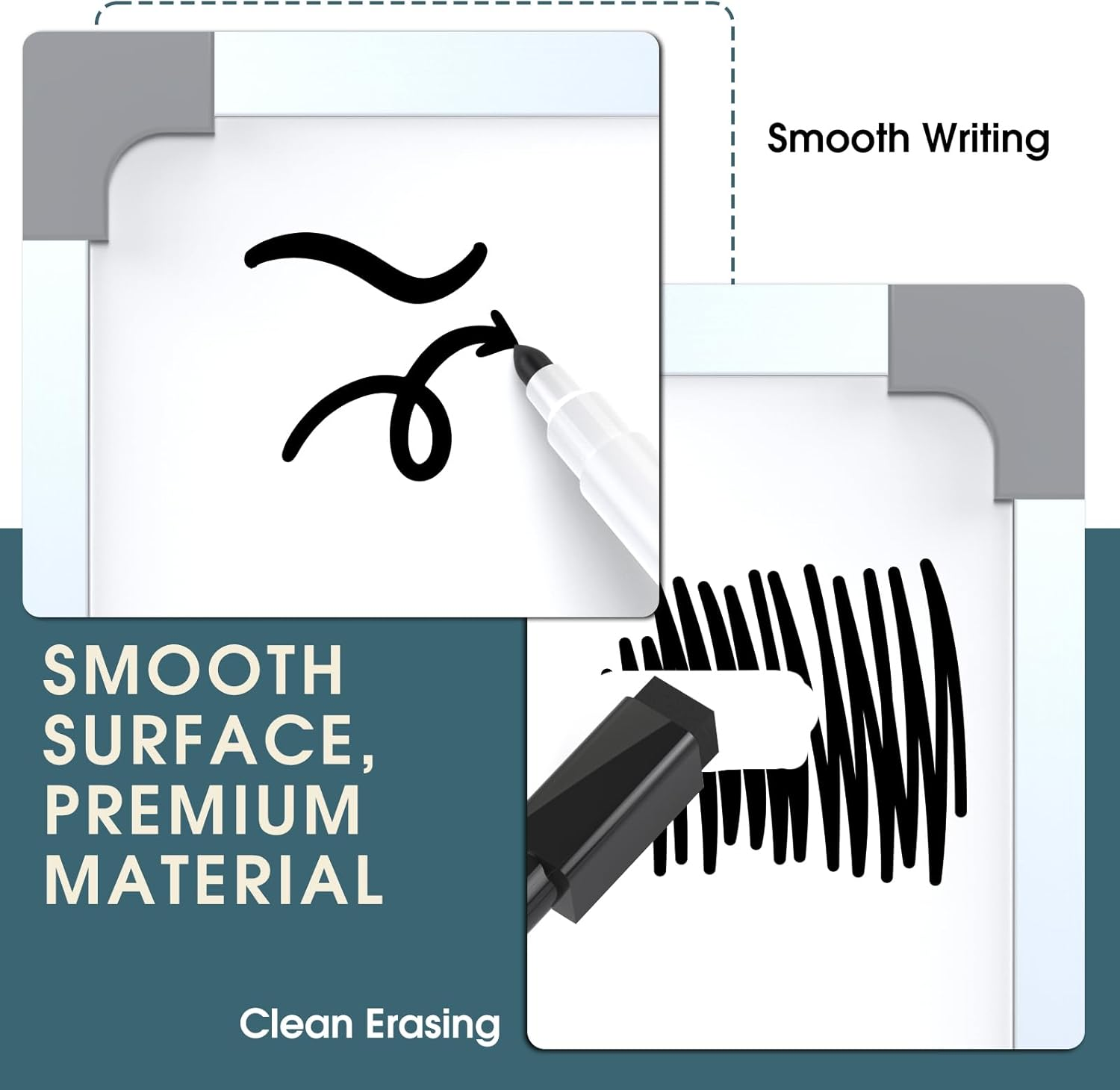 Maxgear Dry Erase Board for Wall, Aluminum Frame 16" X 12", Double-Sided Magnetic White Board Dry Erase, Small Hanging Whiteboard, Portable for Planning Drawing Memo to Do List School Home Office image number 6