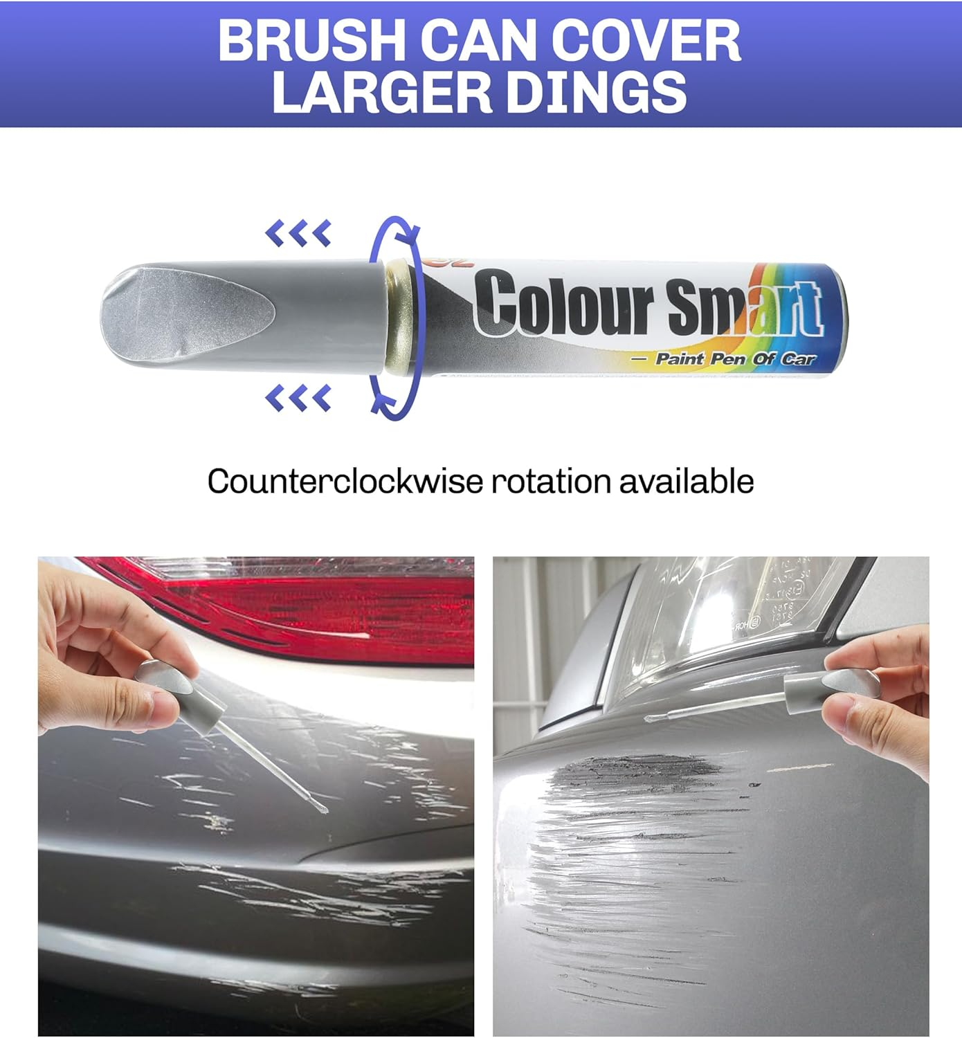 Car Scratch Repair,Scratch Remover for Vehicles,Car Remover Scratch Paint Pen Car Touch up Paint Fill Paint Pen,Car Accessories Touch-Up Pen Car Scratch Remover for Deep Scratches (Silver) - Black image number 7