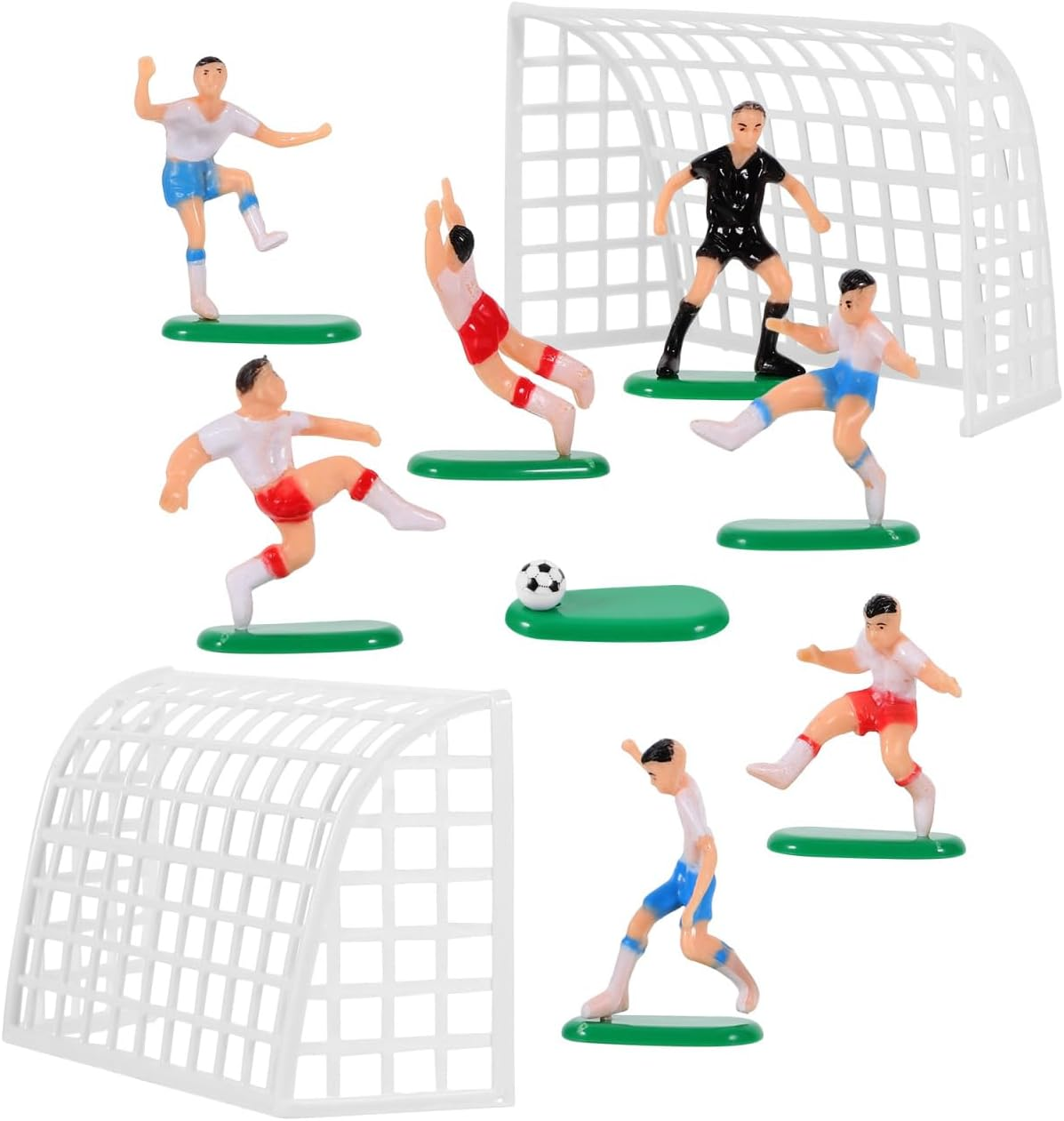 DOITOOL Football Team Cake Decorations Football Player Figurine Cake Ornaments Creative Theme Props for Birthday Parties Sport Events and Celebrations image number 4