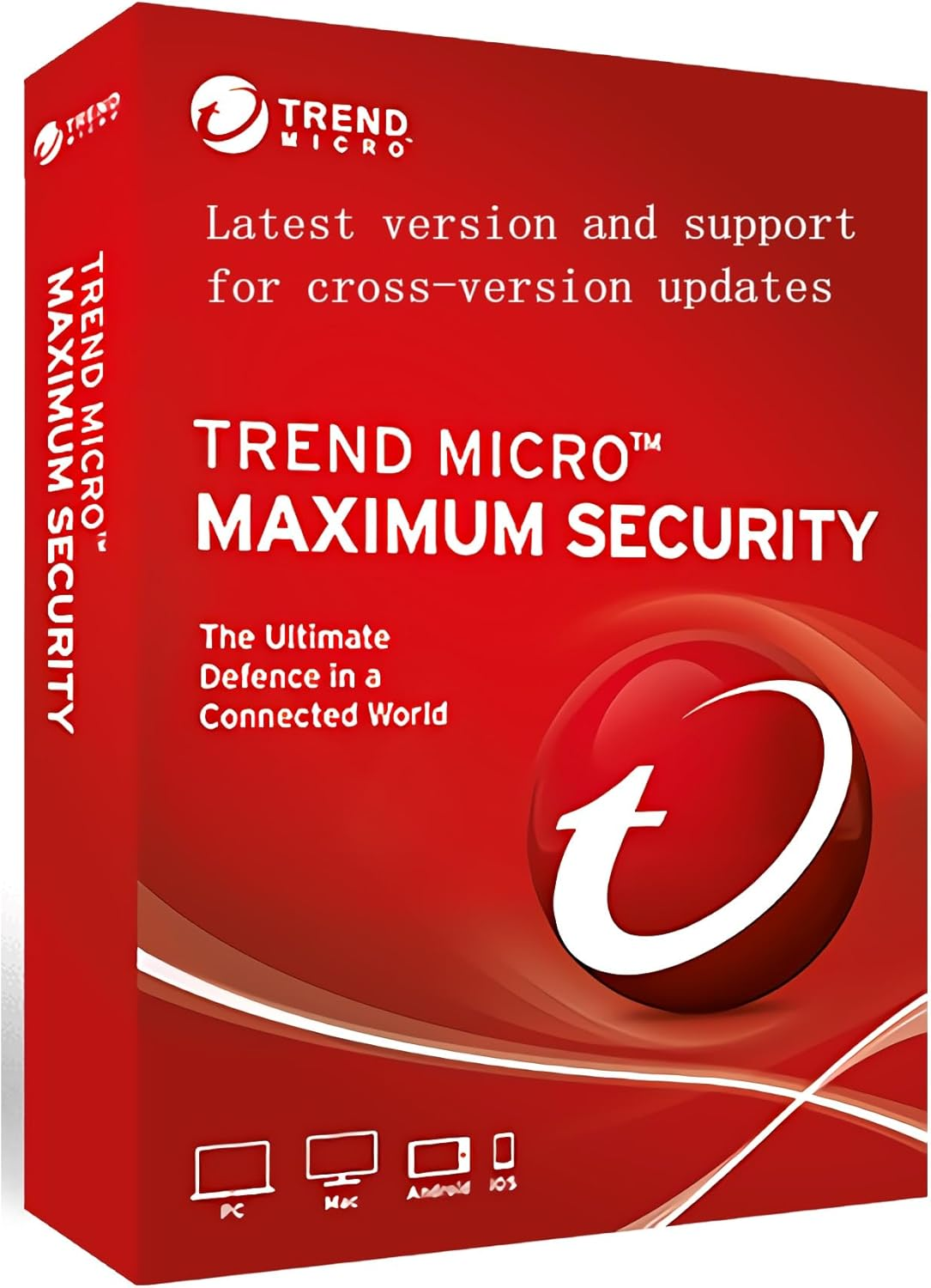 Trend Micro Maximum Security Multi-Language for PC, Mac, Android and Ios Product Key Card Windows10, 11 5 Devices, 3 Years