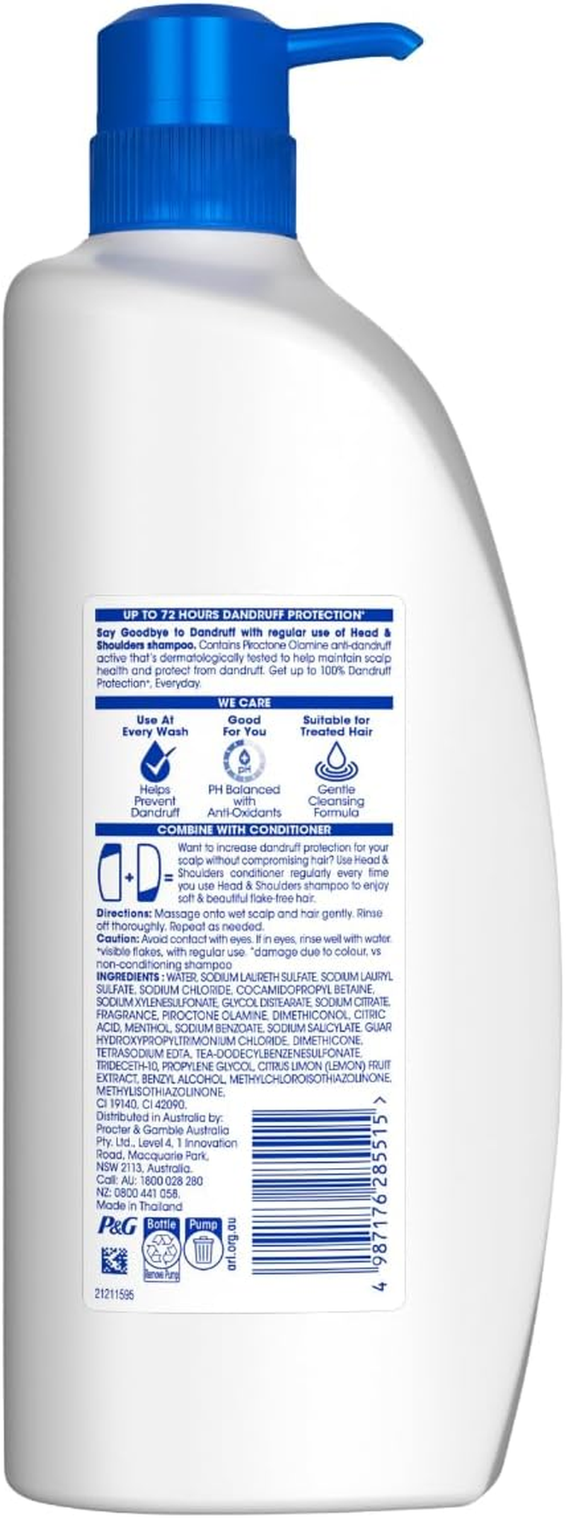 Head & Shoulders Oil Control anti Dandruff 850Ml Shampoo image number 2