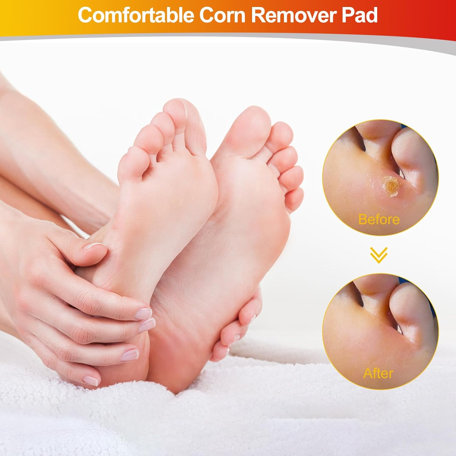 MYMULIKE Corn Removers for Feet, 24 Pack - 12 Large and 12 Small Sizes image number 5