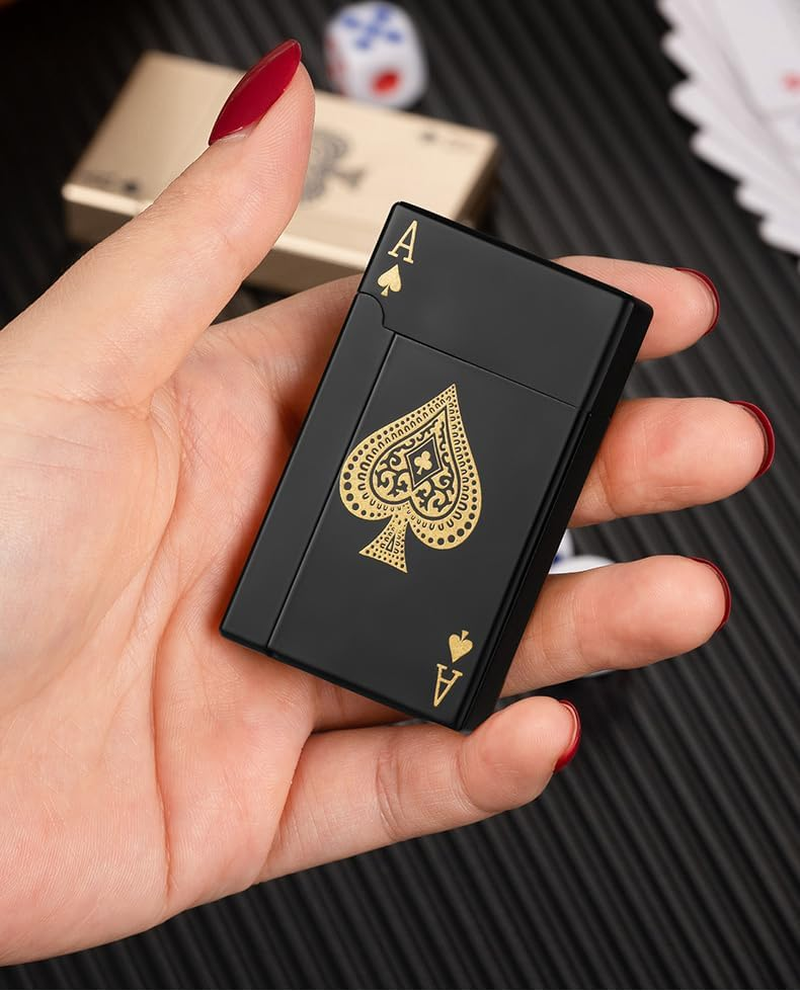 2 Pack Torch Lighters Butane Refillable Adjustable Jet Flame Torch Lighter, Windproof, Safe,Classic 3D Engraving Pattern Pocket Lighters (Without Butane) (Black 2Pcs) image number 5