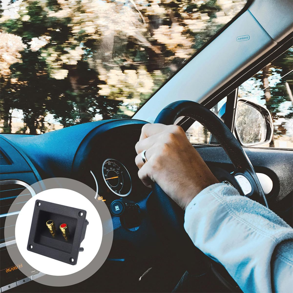 Ciieeo Speaker Wire Terminal 2Pcs for Car Audio Speaker Box Terminal Line DIY Home Theater Installation Binding Post Connectors image number 2