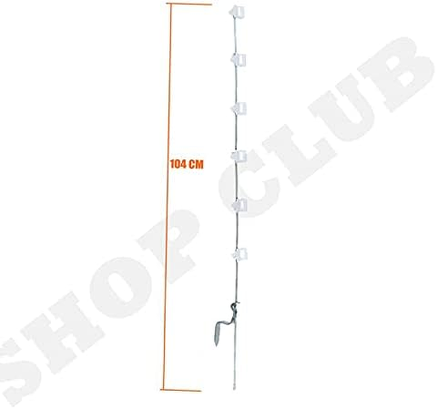 20 X Multi Wire Tread in Pigtail Steel Posts Electric Fence Pig Tail Strip Graze image number 3