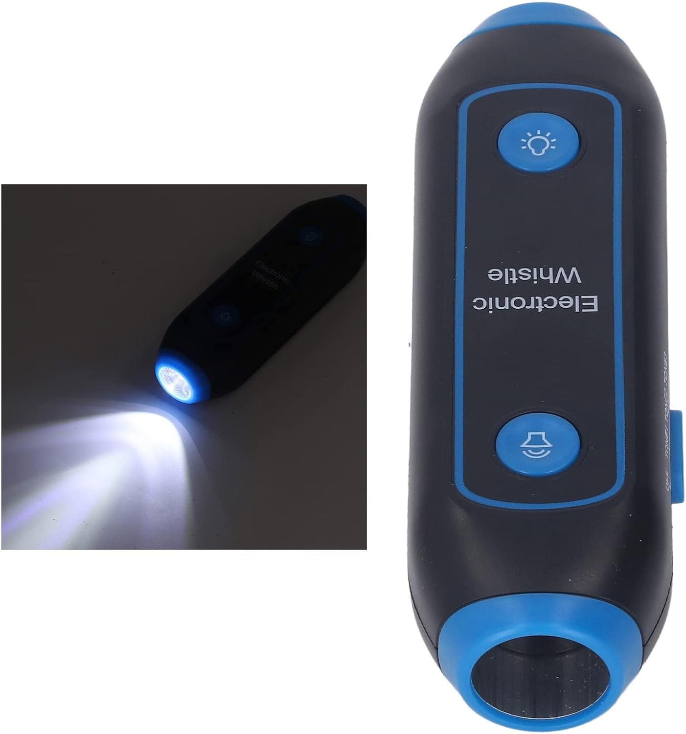 Electronic Loudest 3 Tones High Volume Handheld Whistle for Referees Training, with Lanyard, Clean for Using, ABS Material (Blue)