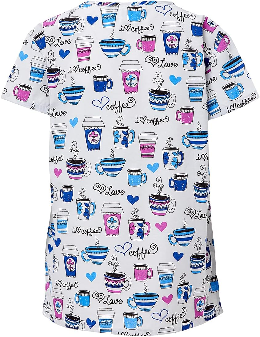 24|7 Comfort Scrubs Women'S 24/7 Comfort V-Neck Scrub Top with Pockets image number 4