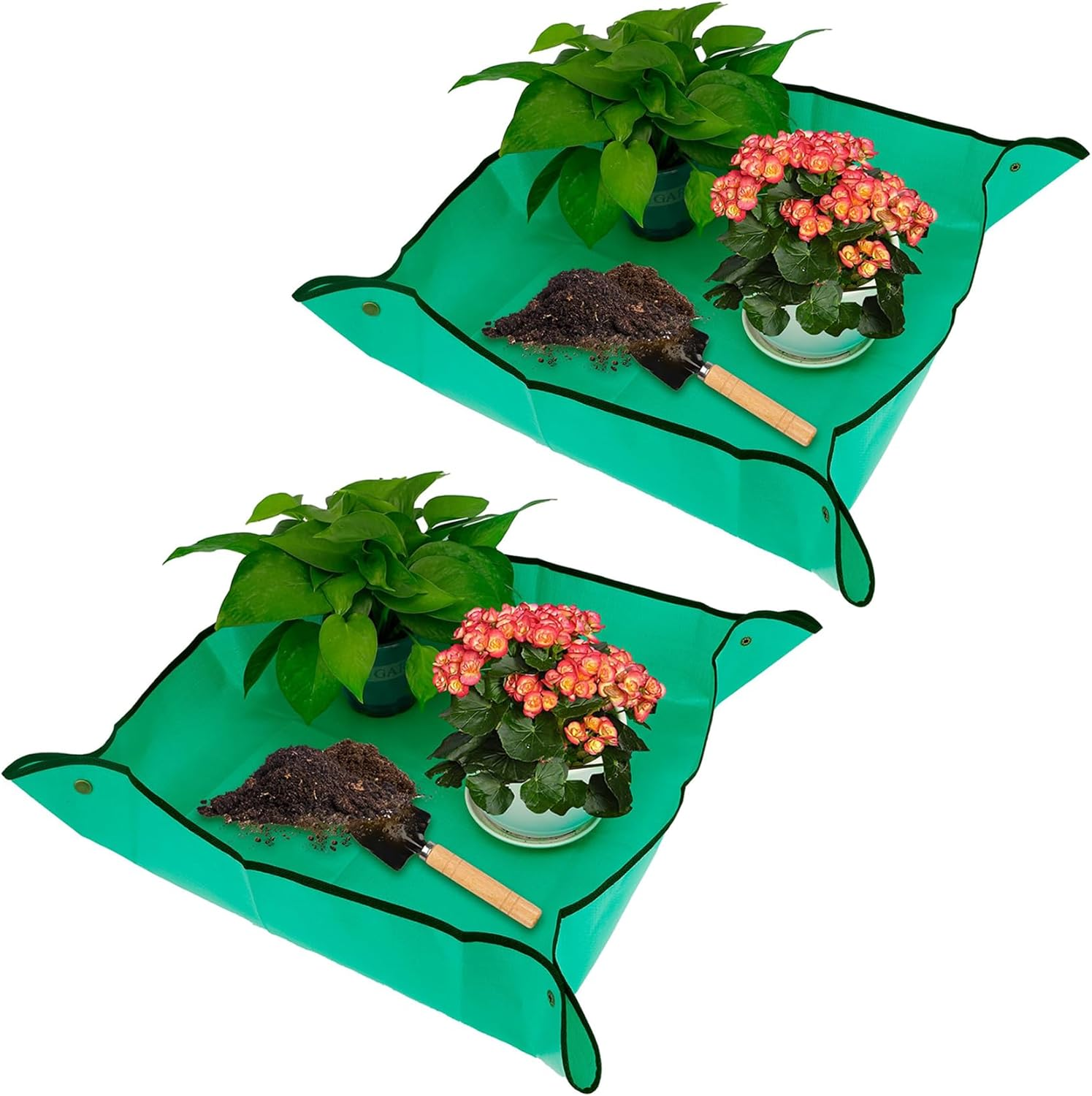 Repotting Mat for Indoor 26 * 26 Inch Plants Potting Mat Garden Tool Set Gardening Gifts Indoor Plant Tools Plant Mats for Repotting Garden Supplies Gardening Set Indoor Gardening System 2Pcs