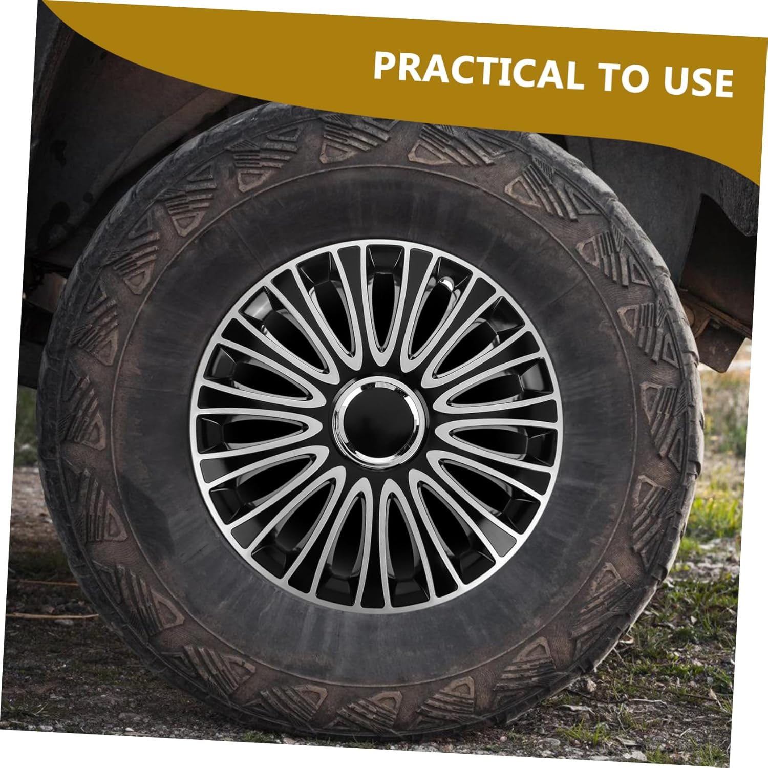 Car Wheel Cover Stylish Rim Protector for Enhanced Vehicle Aesthetics and Easy to Install Fits Car Models Design image number 4