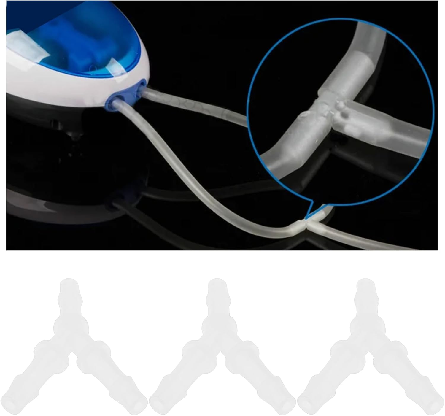 SING F LTD 12Pcs 4.8Mm Aquarium Air Pump Connectors 3/16" Y-Shaped Airline Tubing Connectors Aquarium Air Valve for 3/16 Inch Air Line image number 5
