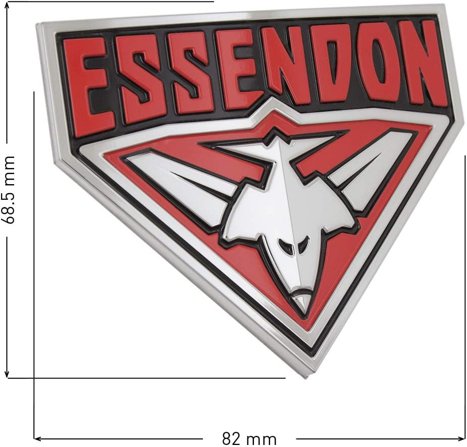 Fan Emblems Essendon Bombers 3D Chrome AFL Supporter Badge image number 4