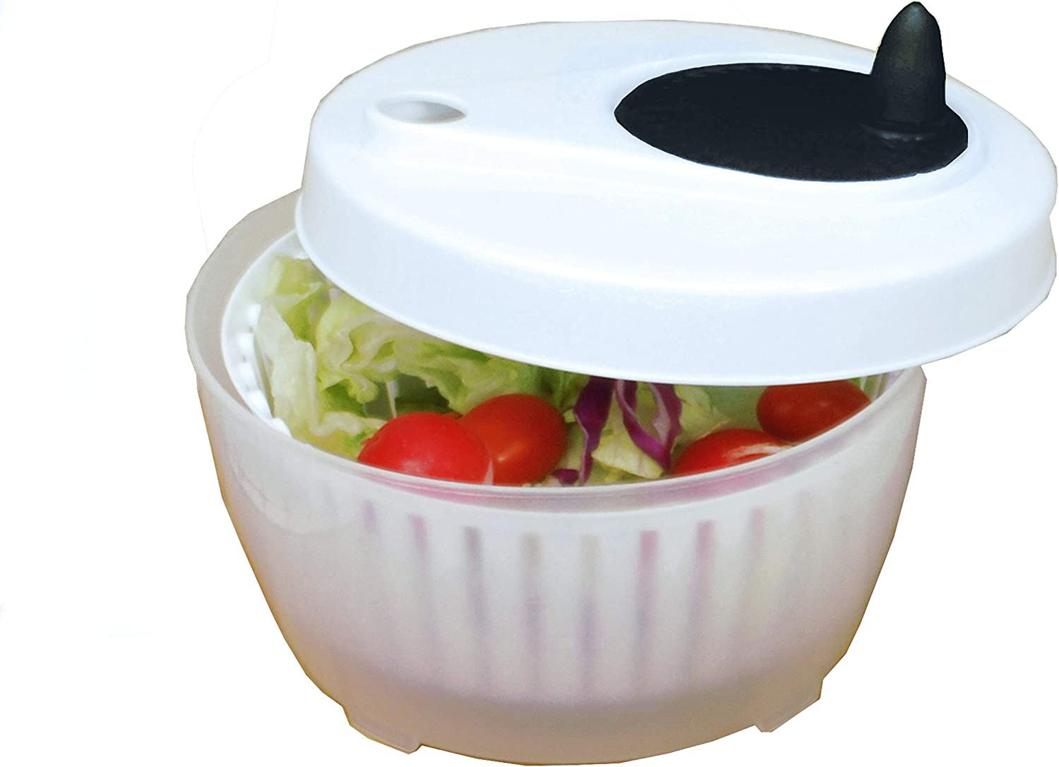 Excelsteel Cook Pro Inc Mini Salad Spinner, 1.4-Quart, White image number 2