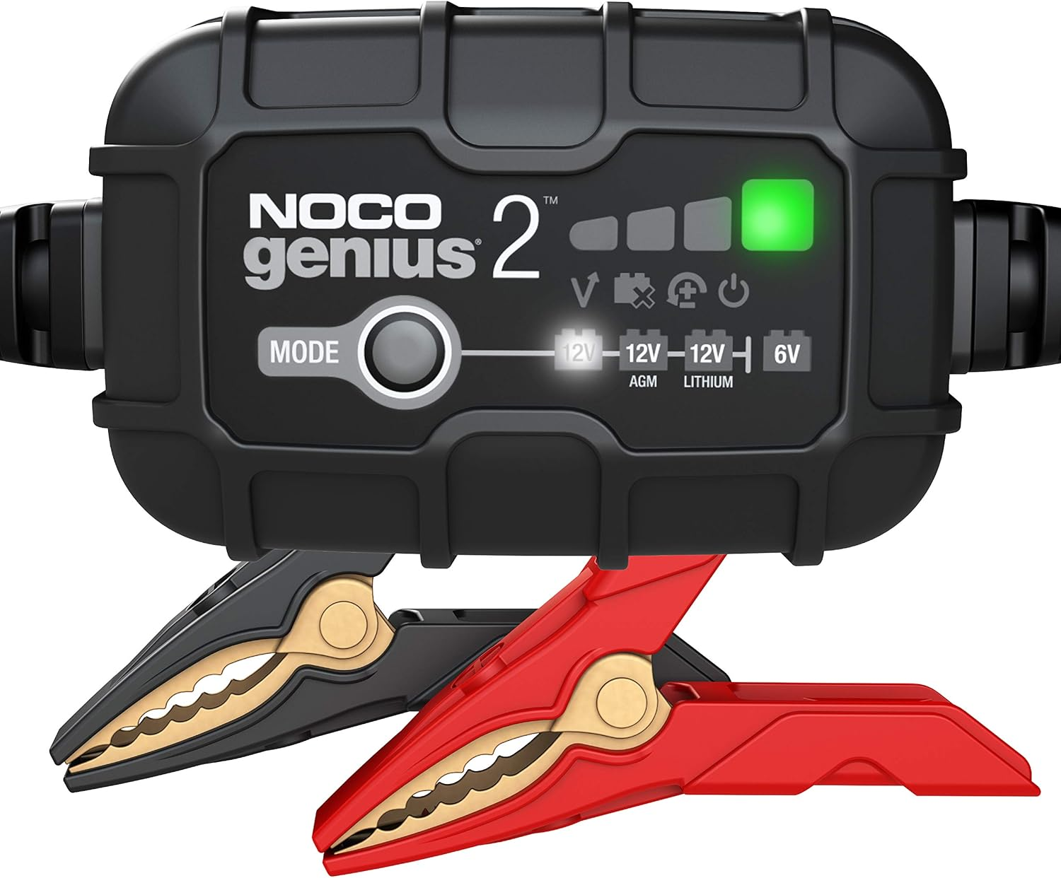 NOCO GENIUS2UK, 2A Car Battery Charger, 6V and 12V Portable Smart Charger, Battery Maintainer, Trickle Charger and Desulfator for AGM, Leisure, Lithium, Motorbike, Motorcycle and Caravan Batteries image number 5