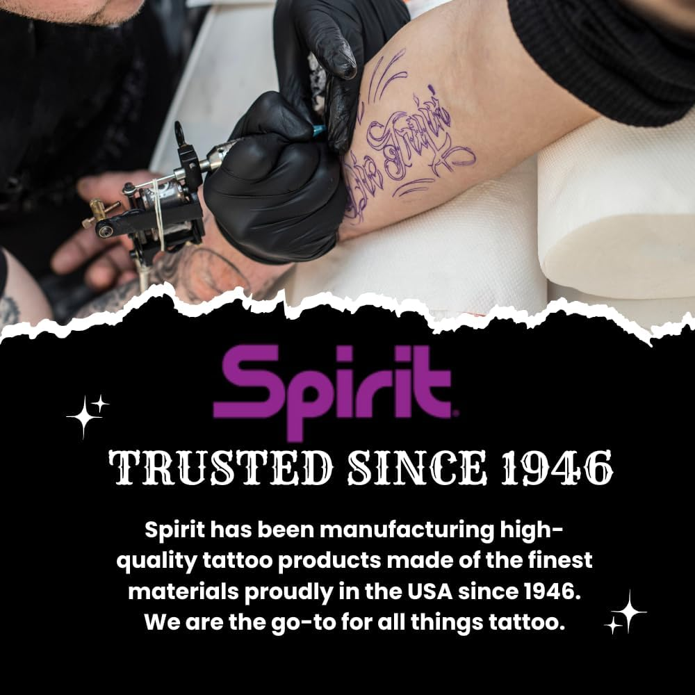 Spirit&reg; Classic Sheet Carbon Tattoo Stencil Transfer Paper, 8.5" X 11" - 200 Sheets, Certified Vegan, Proudly Made in the USA