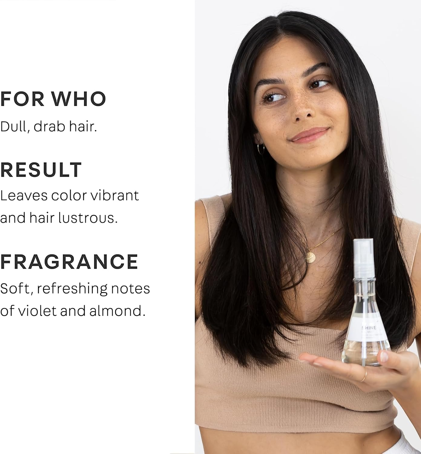 Naturelab.Tokyo Perfect Shine Oil Mist: Hair Oil Mist to Moisturize, Protect, and Reveal Immense Shine I 4 FL OZ / 120Ml image number 4