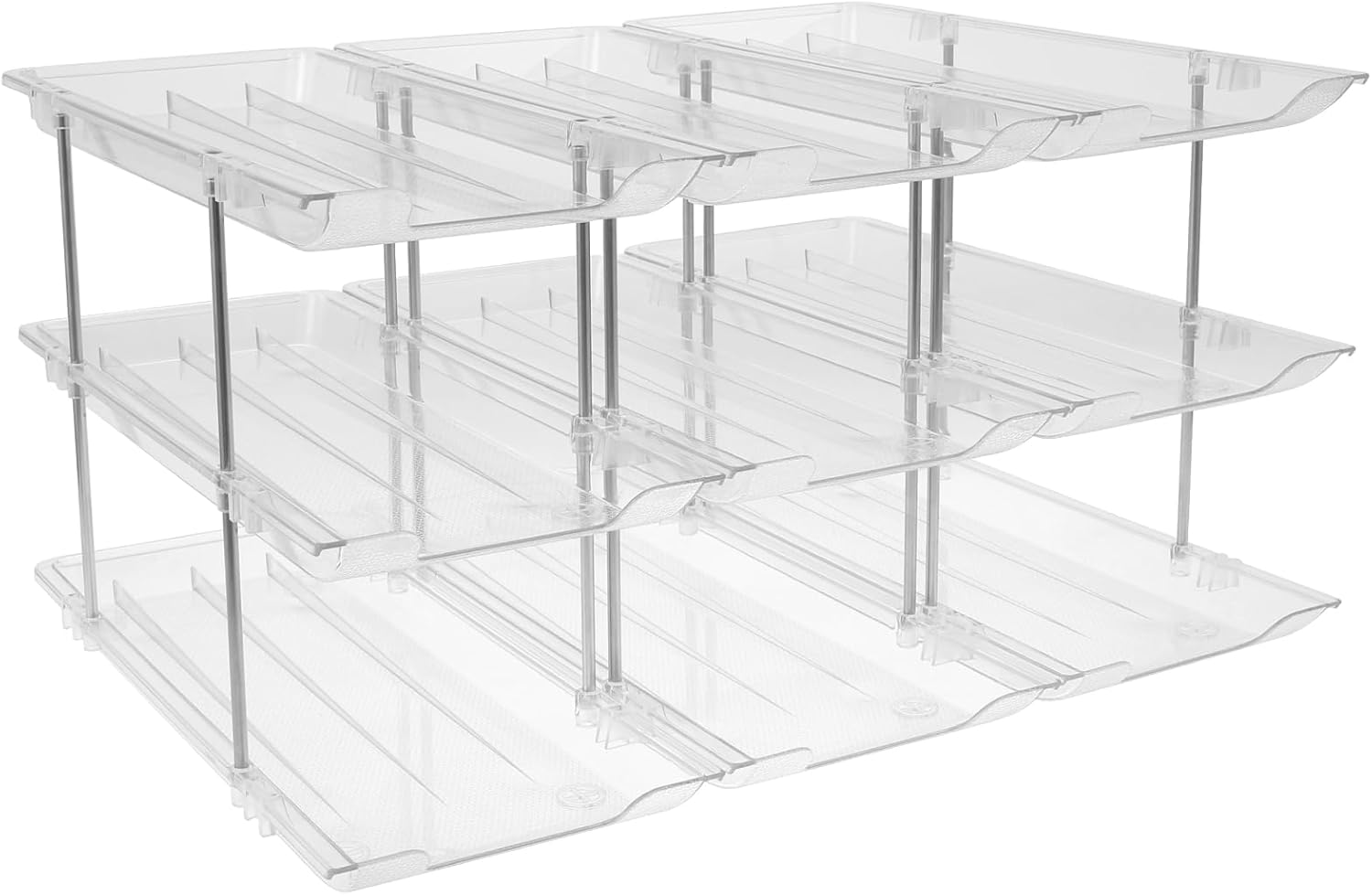 3-Tier Stackable Can Storage Rack Organizer, Can Storage Organizer Pantry, Clear Can Organizer Rack, Canned Food Holders, Stackable Soup Can Dispenser for Kitchen Cupboard and Pantry Storage image number 6