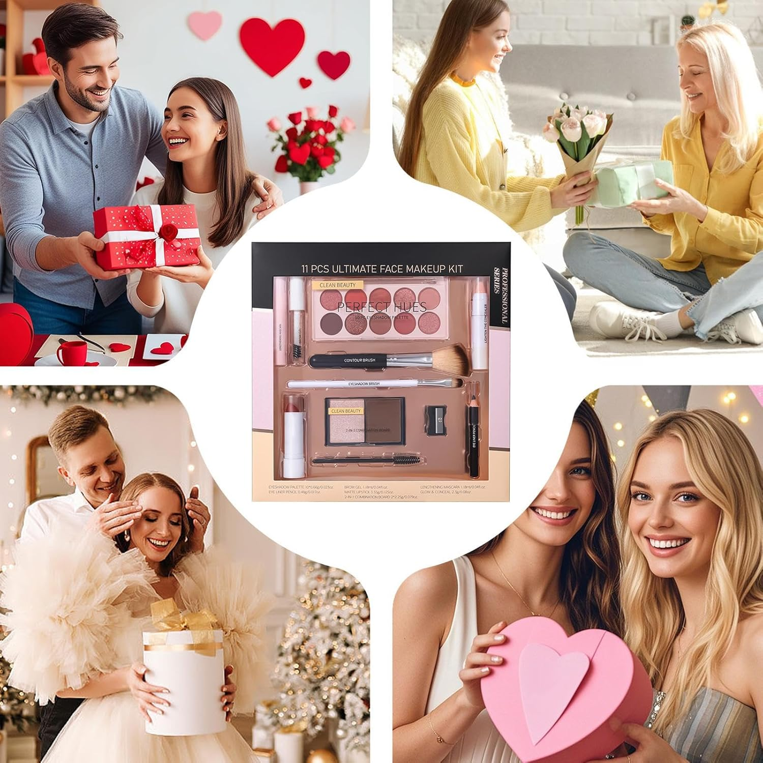 Makeup Kit for Teens,Full Makeup Sets for Women - Mascara Concealer Eyeshadow Palette Lipstick for Girls Teens Christmas Birthday Wedding Party Shopping image number 1