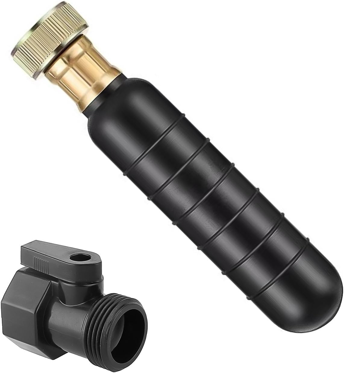 LINTRA Drain Cleaning Bubble, Black Rubber Drain Bubbles Unblocking, Drain Blisters Set with 3/4 Inch Shut-Off Valve, Ideal for Removing Stubborn Blockages in Sinks and Cellars image number 4