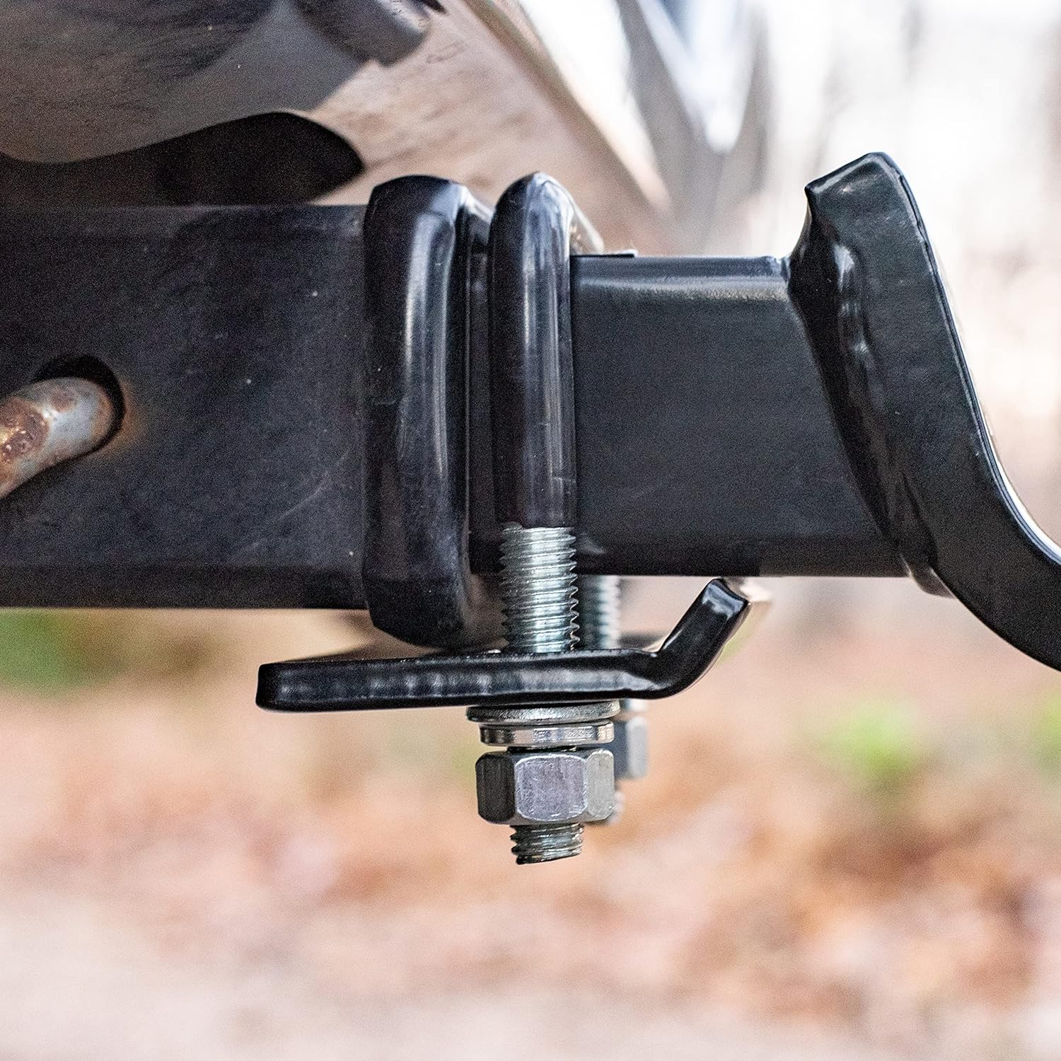 Dependable Direct Trailer Hitch Tightener - Anti-Rattle and Anti-Corrosion, Rubber Coated - Compatible with All Hitches (2" and 1.25")