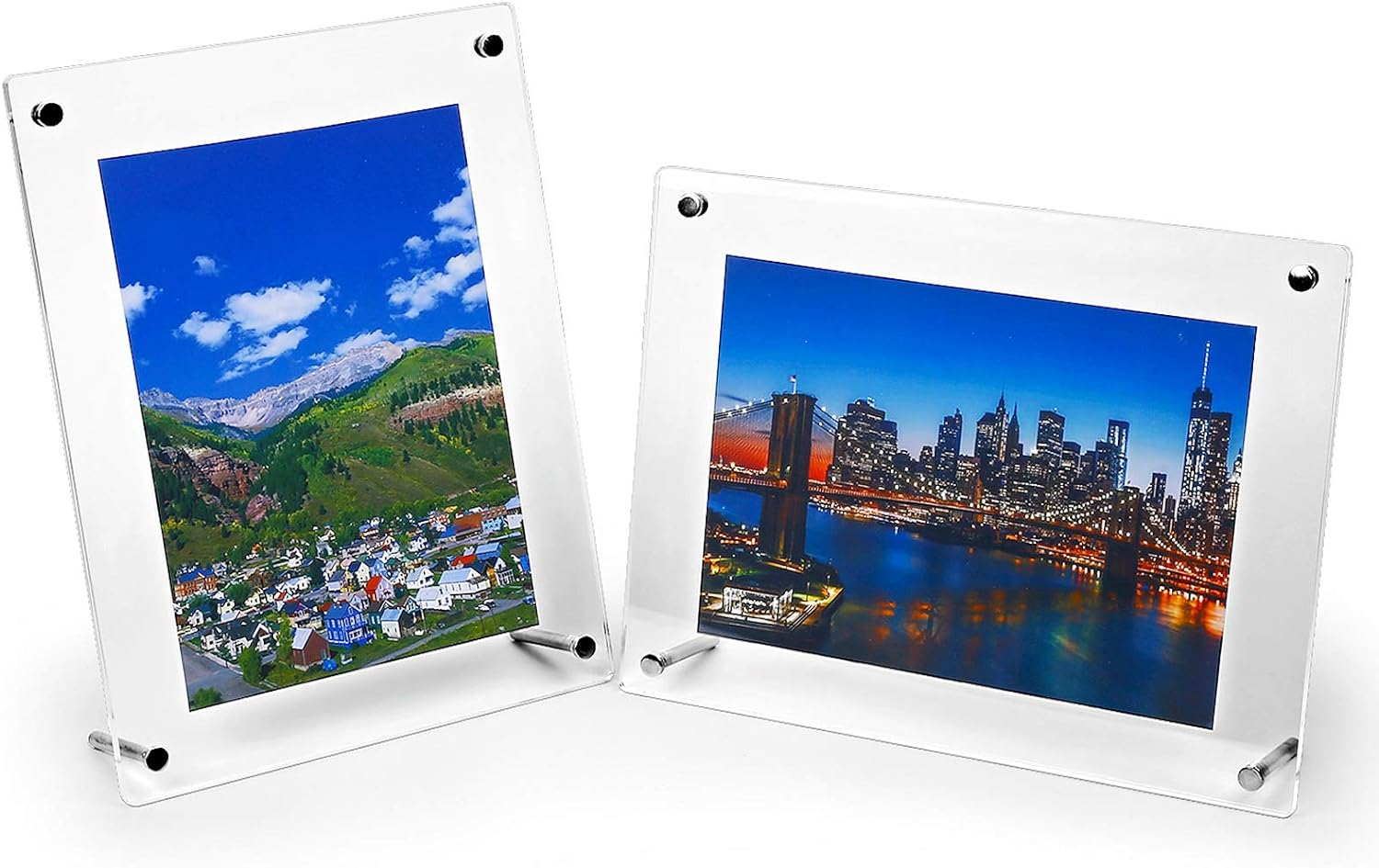 HESIN 2 Pack of 6 X 9 Acrylic Picture Frametabletop Photo Frame and Wall Mounted Sign Holder Suit for A5 Paper or 6"X9" Frame (2 Pack) image number 5