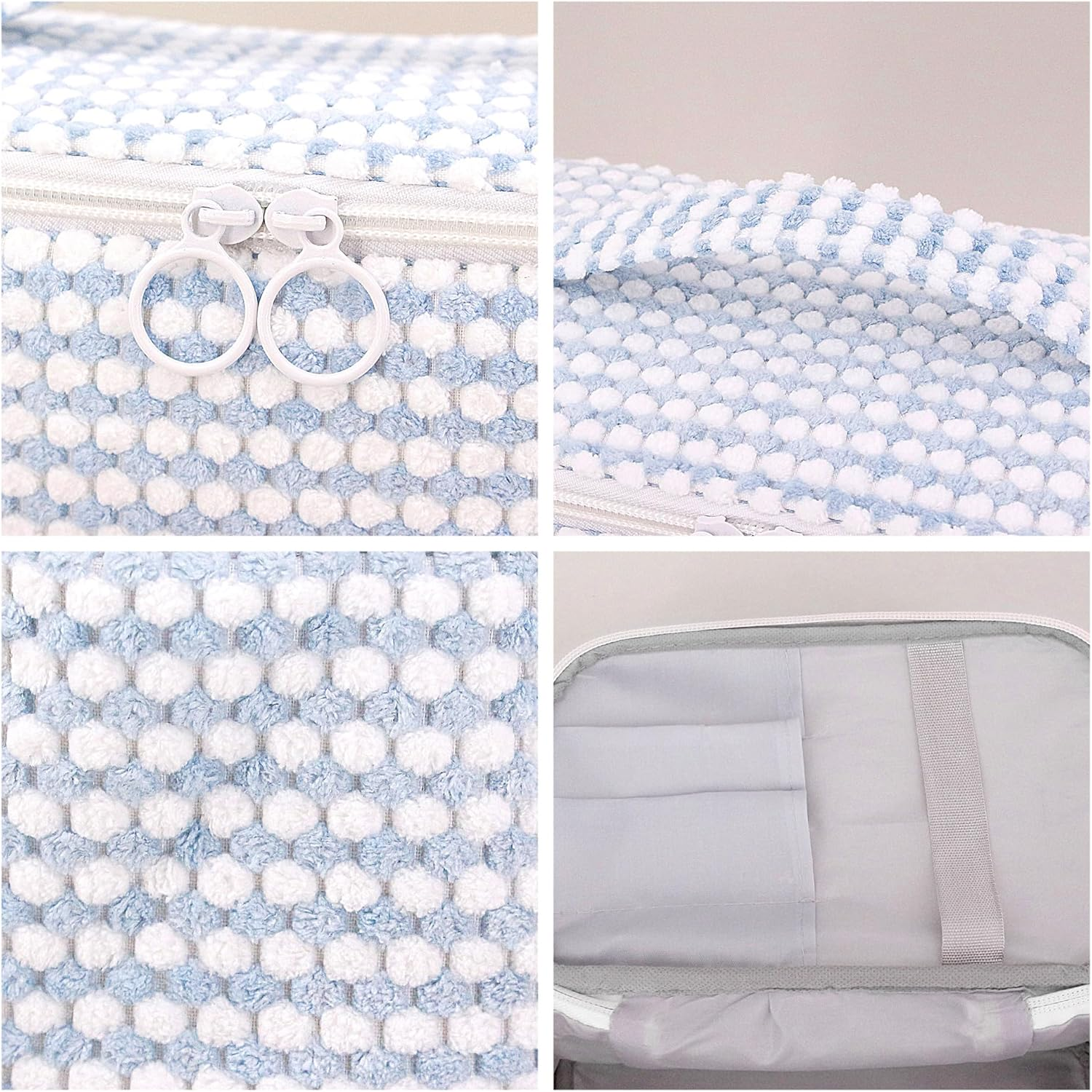 DDPOND Double Layer Cosmetic Bag Large Capacity Storage Bag Travel Toiletry Bag Organizer Portable Makeup Bag with Handle - Black image number 3