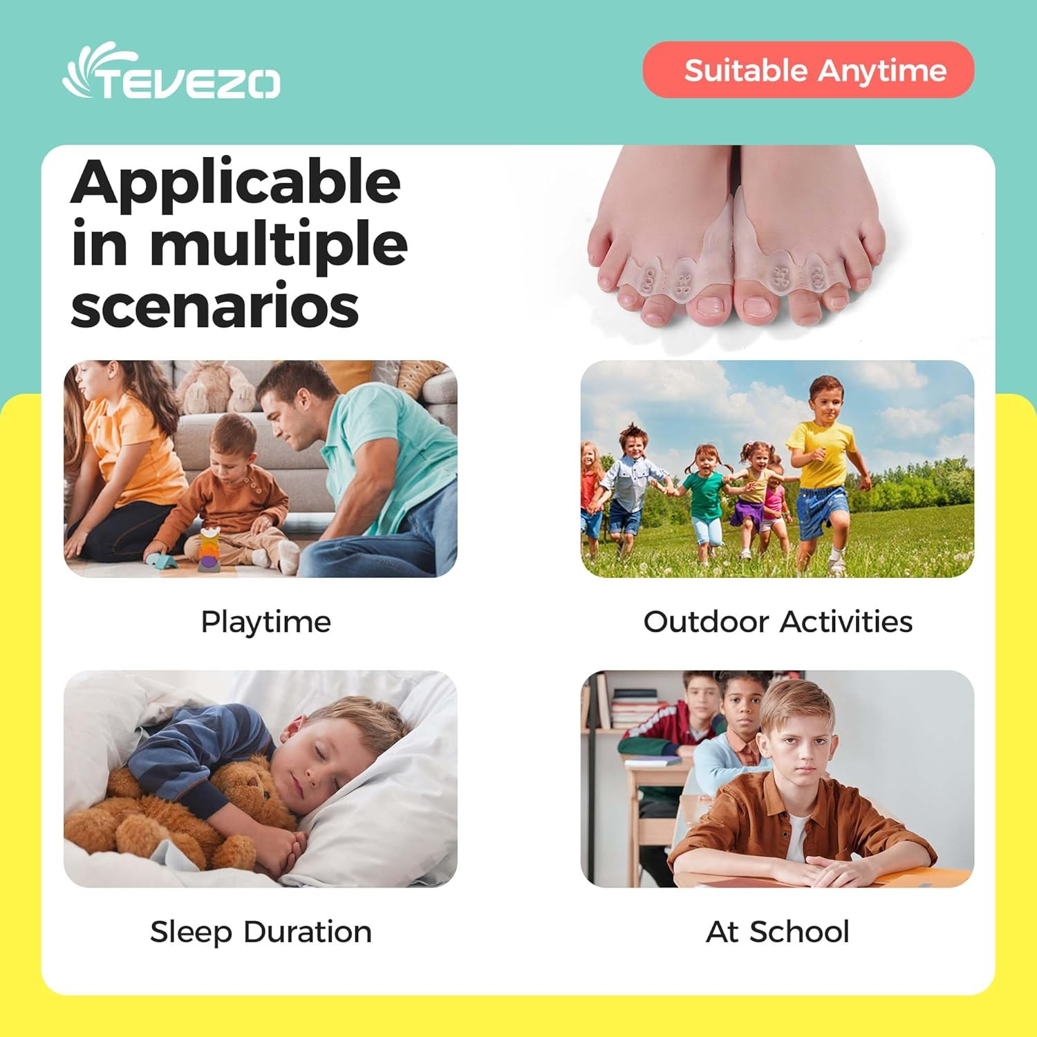 Kids Toe Separator and Protectors image number 2