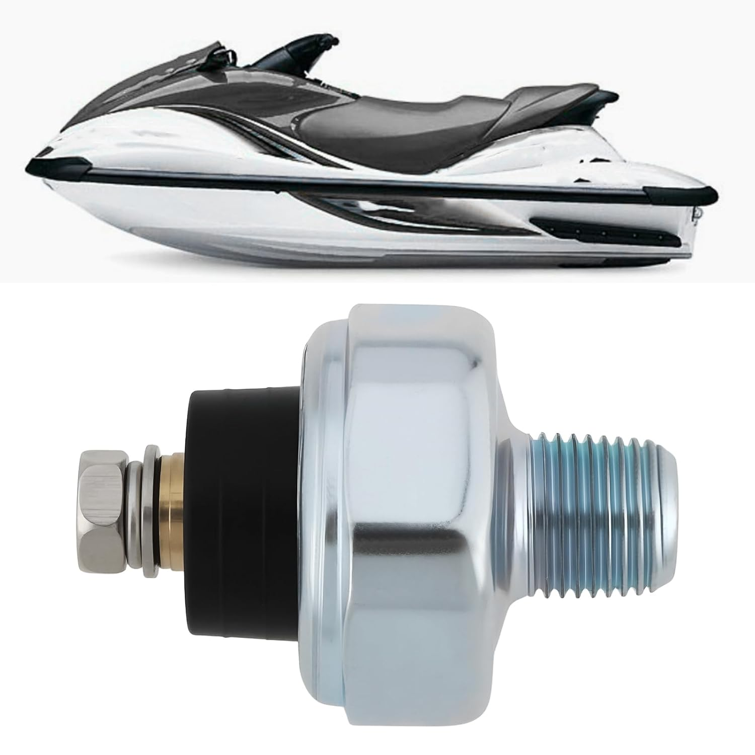 Emagtech Oil Pressure Switch 68V-82504-00-00 Compatible with Yamaha FX VX Pwcs & Jet Boats 2002-2019 image number 3