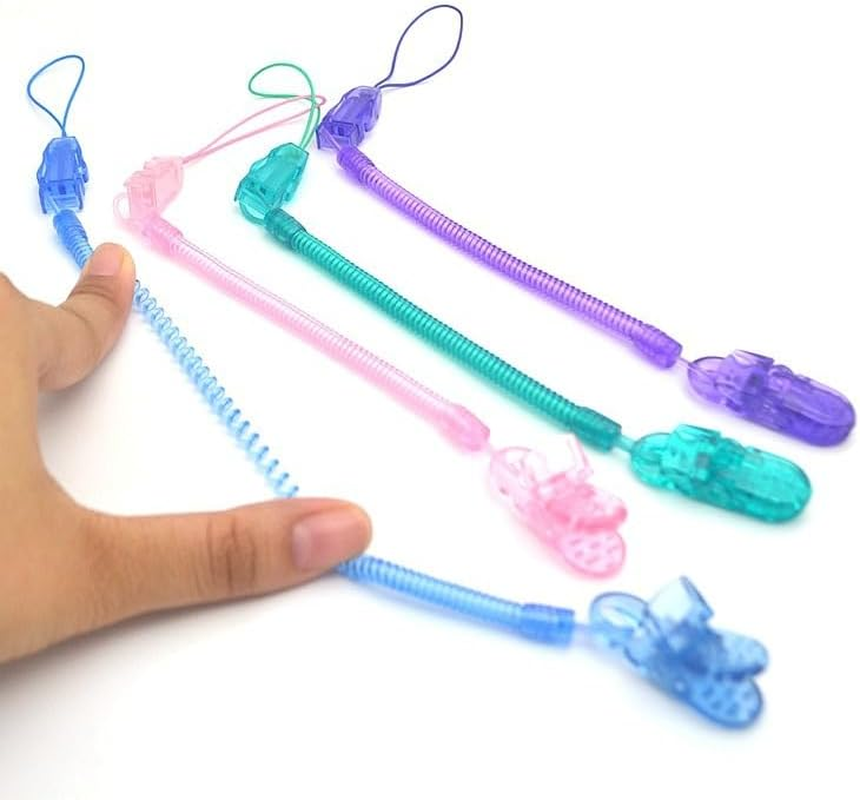 6 Pack Pacifier Clips with Adjustable Spring, Flexible Pacifier Holder Clips for Baby Boys and Girls, Retractable Chain Bpa-Free, Lightweight Fits for Dummies & Soothers & Teething Toys, Great Baby Gifts image number 4