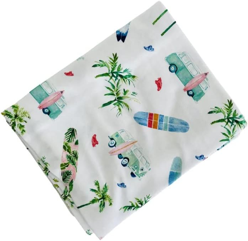 Anchor & Arrow Chasing Waves Jersey Cotton Swaddle and Beanie Set, 2 Count image number 4