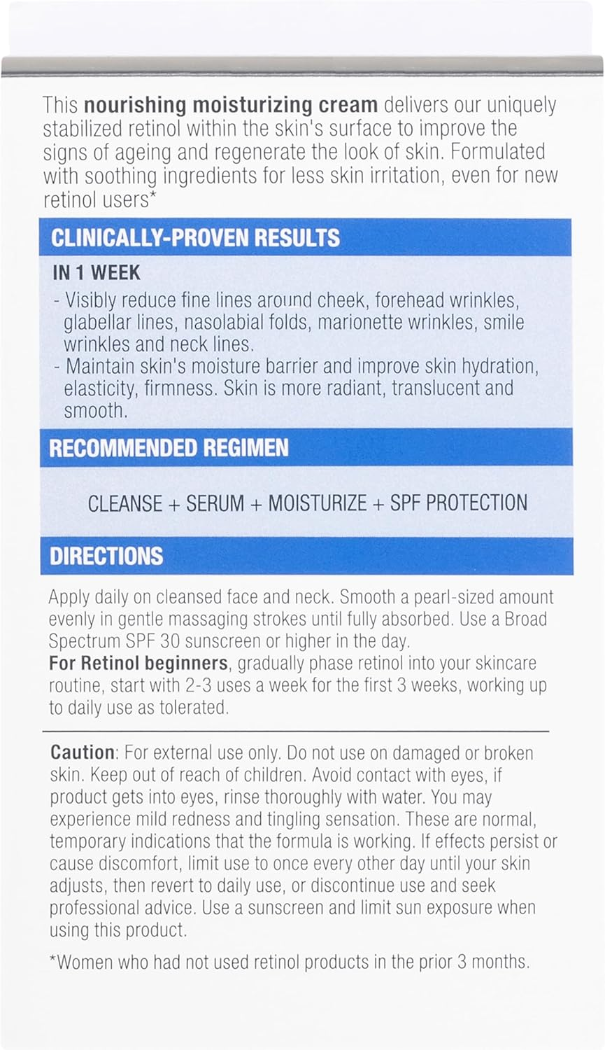 Neutrogena Visible Repair Retinol Regenerating Cream 50G image number 2