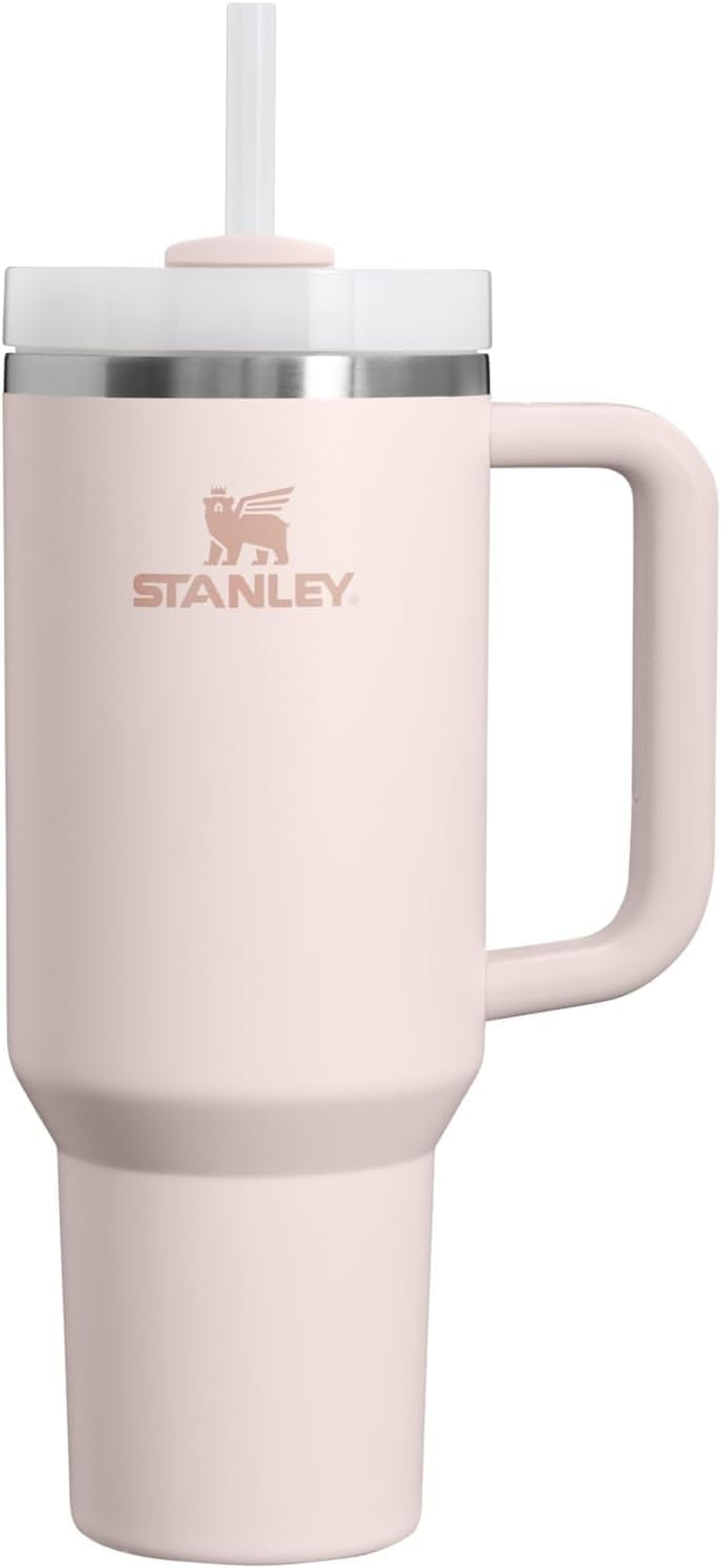 Stanley Quencher H2.0 Tumbler with Handle and Straw 40 Oz | Flowstate 3-Position Lid | Cup Holder Compatible for Travel | Insulated Stainless Steel Cup | Bpa-Free | Rose Quartz image number 1