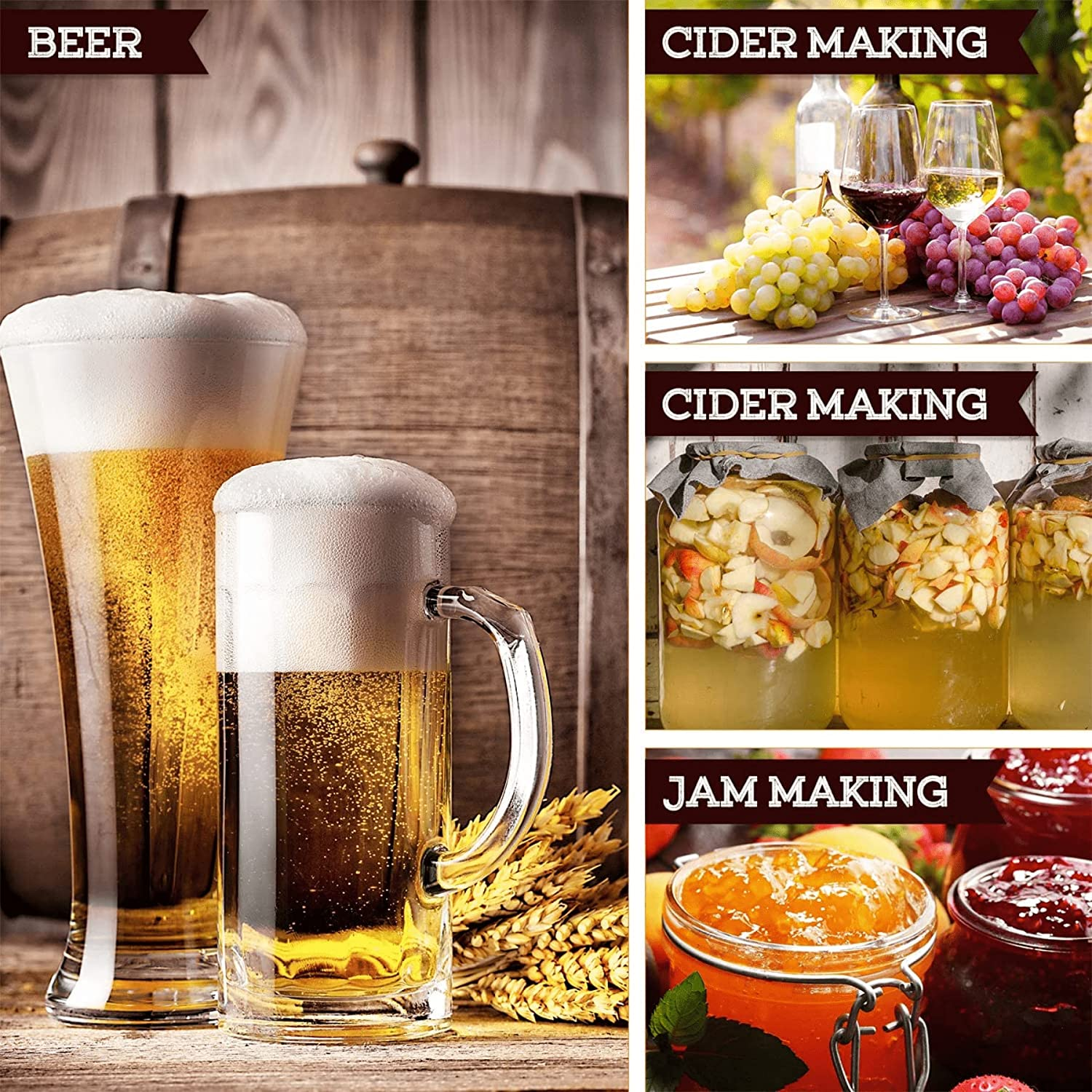 AOUXSEEM Extra Large(26*22Inch)Brew Bags for Home Brewing Wine, 100% Cotton Fine Mesh Cheesecloth Bags, Reusable Thickened Strainer with Draw String, Tea Juice Bag, Filter Impurities(X-Large, 2 Pack)