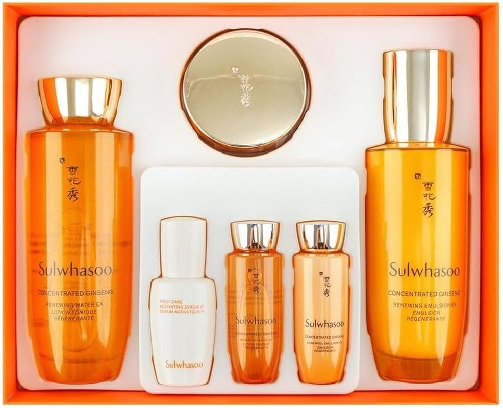 Sulwhasoo Concentrated Ginseng Skincare Set, 6 Items, Renewing Water 175Ml, Emulsion 150Ml image number 3