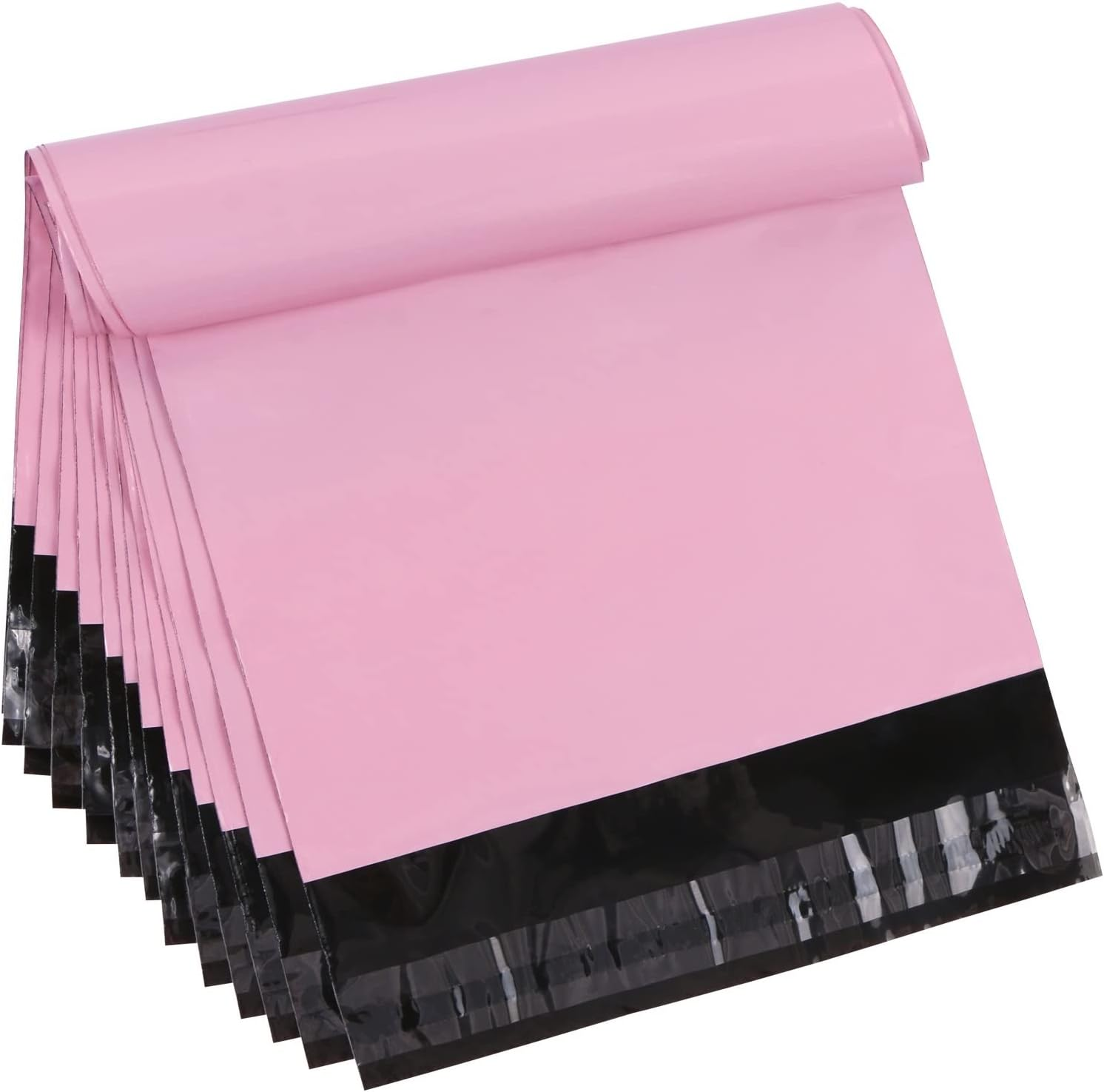 Teqooza 10 X 13.6 Inch Pink Poly Mailer Envelopes Shipping Bags with Self Adhesive Strip, Waterproof and Tear-Proof Postal Bags for Packaging, Pack of 30 image number 5