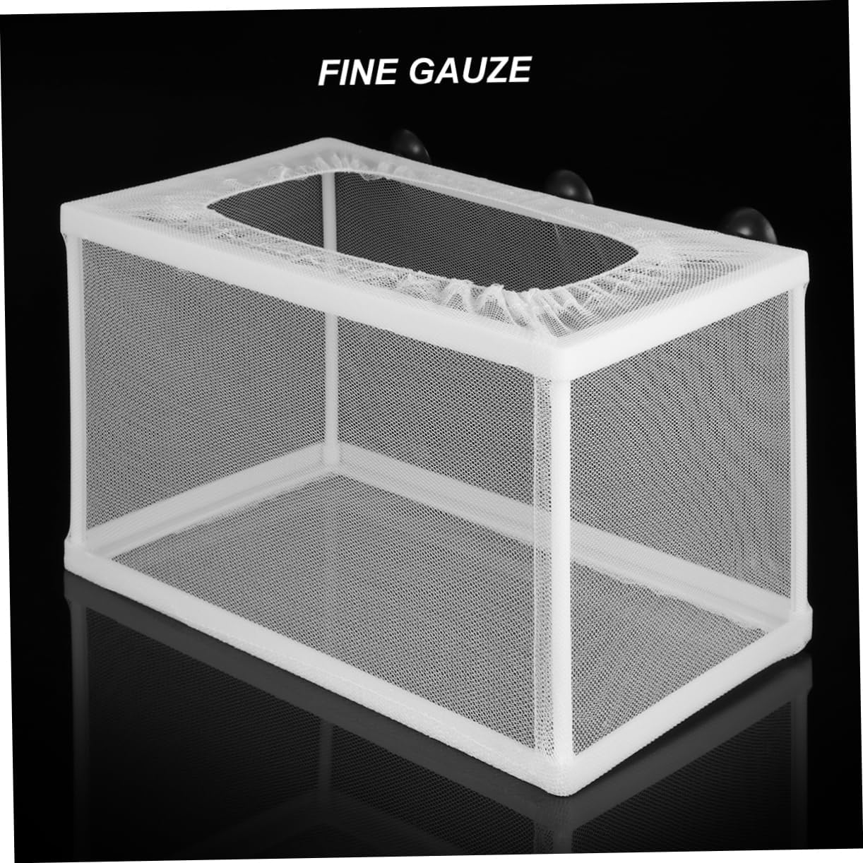 JOINPAYA 2Pcs Large Fish Hatchery Net with Suction Cups for Aquarium Tank, White Isolation Box for Fry Breeding and Juvenile Fish Protection in Aquatic Pet Care image number 6