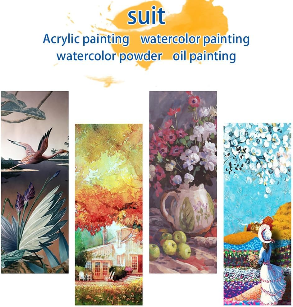 8 Pieces of Watercolor Paintbrushes, Acrylic Paint, Pig Hair, Oil, Candy Colored Paintbrushes, Graffiti, Water Washed Brushes, Art Supplies image number 6