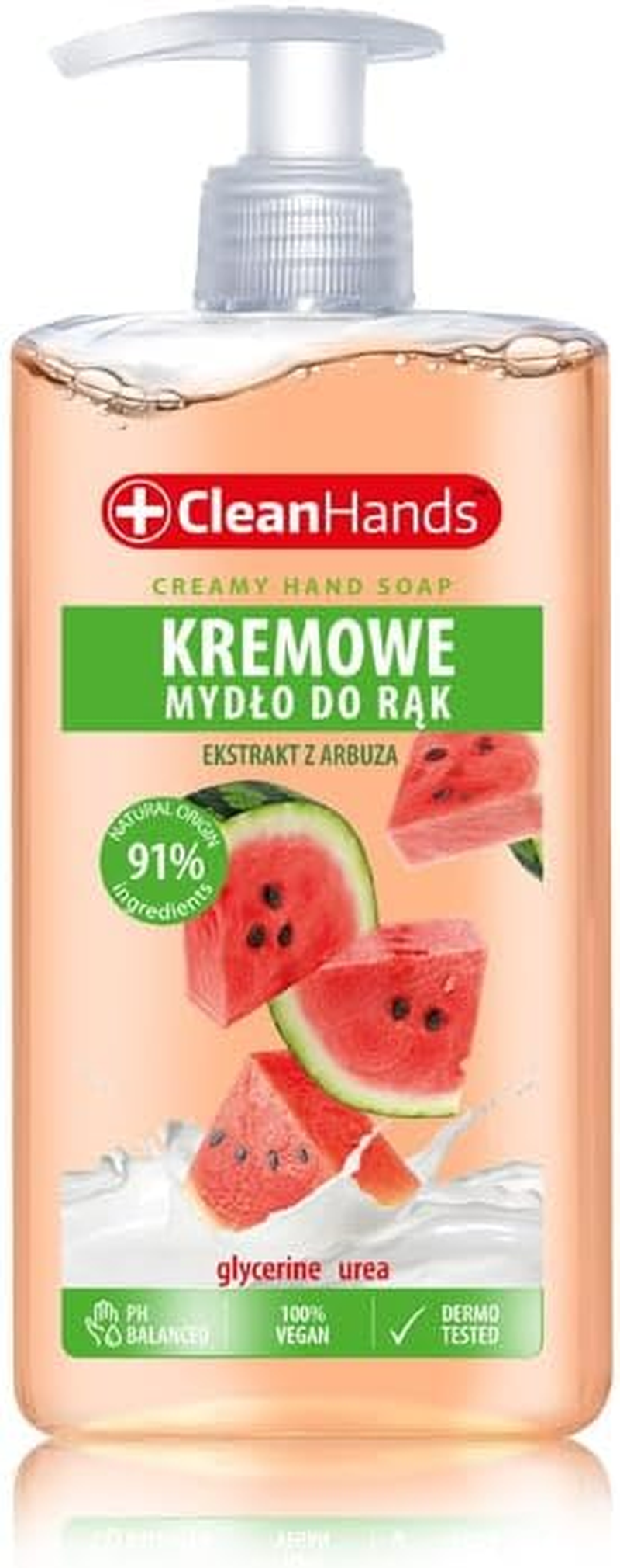 Clean Hands Creamy Liquid Soap, Watermelon 300 Ml, Hand Wash, Hand Wash Soap image number 1
