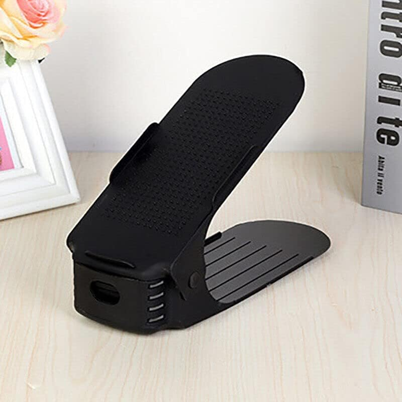 AIMALL 20X Shoe Slots Organizer, Shoe Rack Display Case Box Adjustable Slots Organizer Storage Holder,Double Deck Shoe Rack Holder for Closet Organization