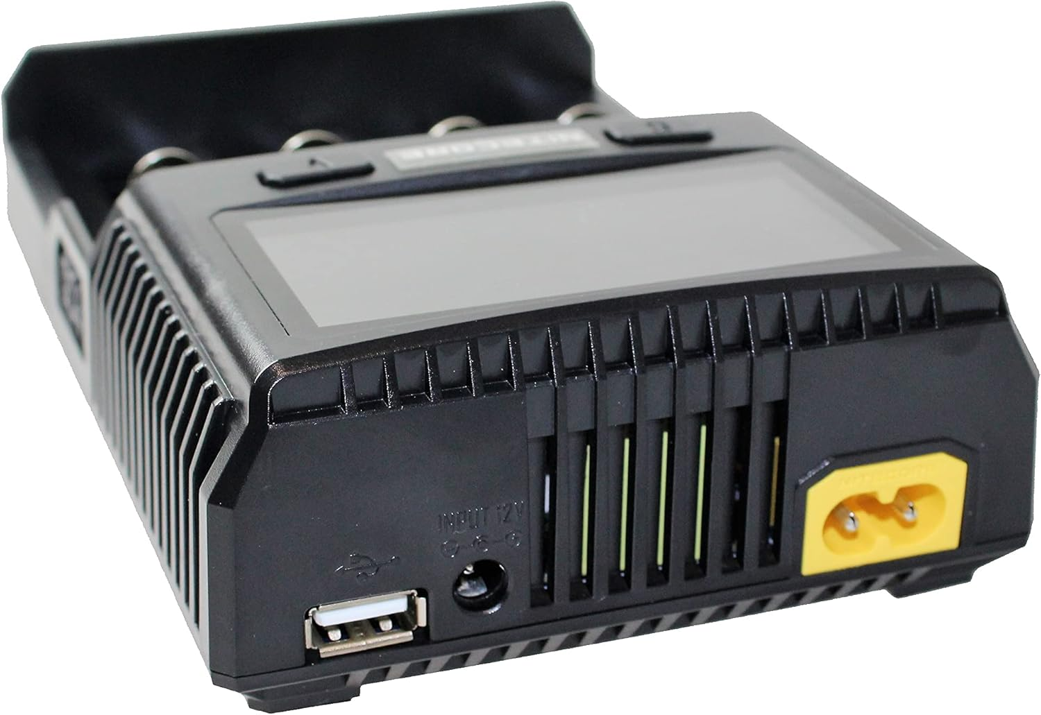 NITECORE SC4 4-Slot Fast Universal Charger for Li-Ion, Lifepo4, IMR and Ni-Mh (Ni-Cd) Batteries, up to 3000Ma Charging Speed, Includes Battery Health Detection, Black image number 4