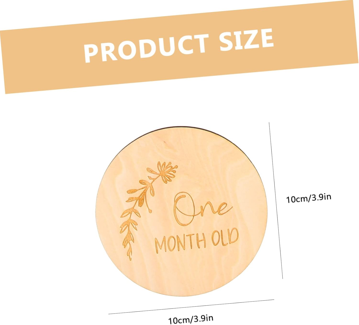 ERINGOGO 14Pcs Milestone Wooden Sign Newborn Growth Cards Monthly Milestone Decor