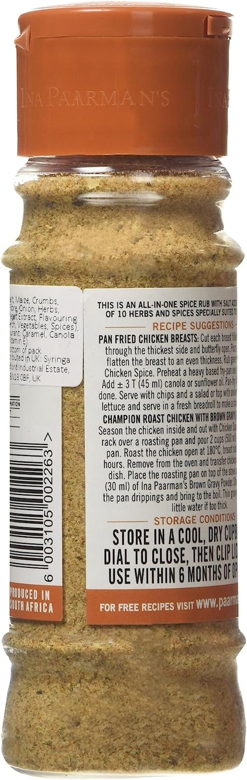 Ina Paarman Chicken Spice, 2X200Ml