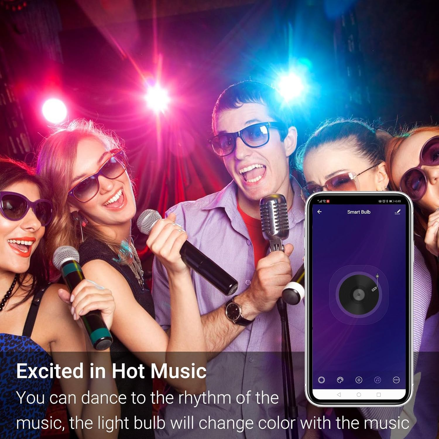 Uantii Smart Light Bulb 13W Tuya Wifi Smart Bulb Led Lamp E27 RGB Smart Light Bulbs Wireless Remote Control Smart Lamps for Alexa and Google Assistant image number 6